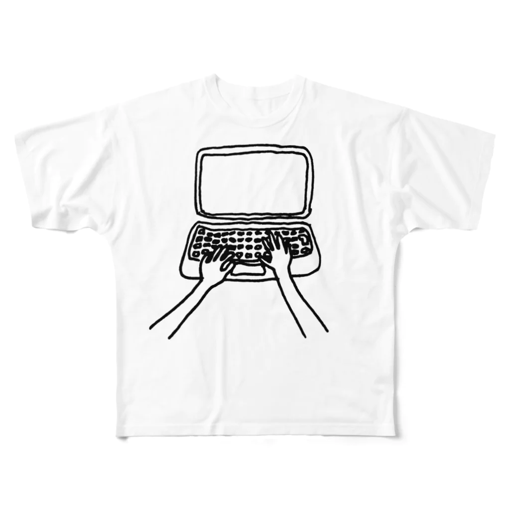 AbyのTelework 1 フルグラフィックTシャツ