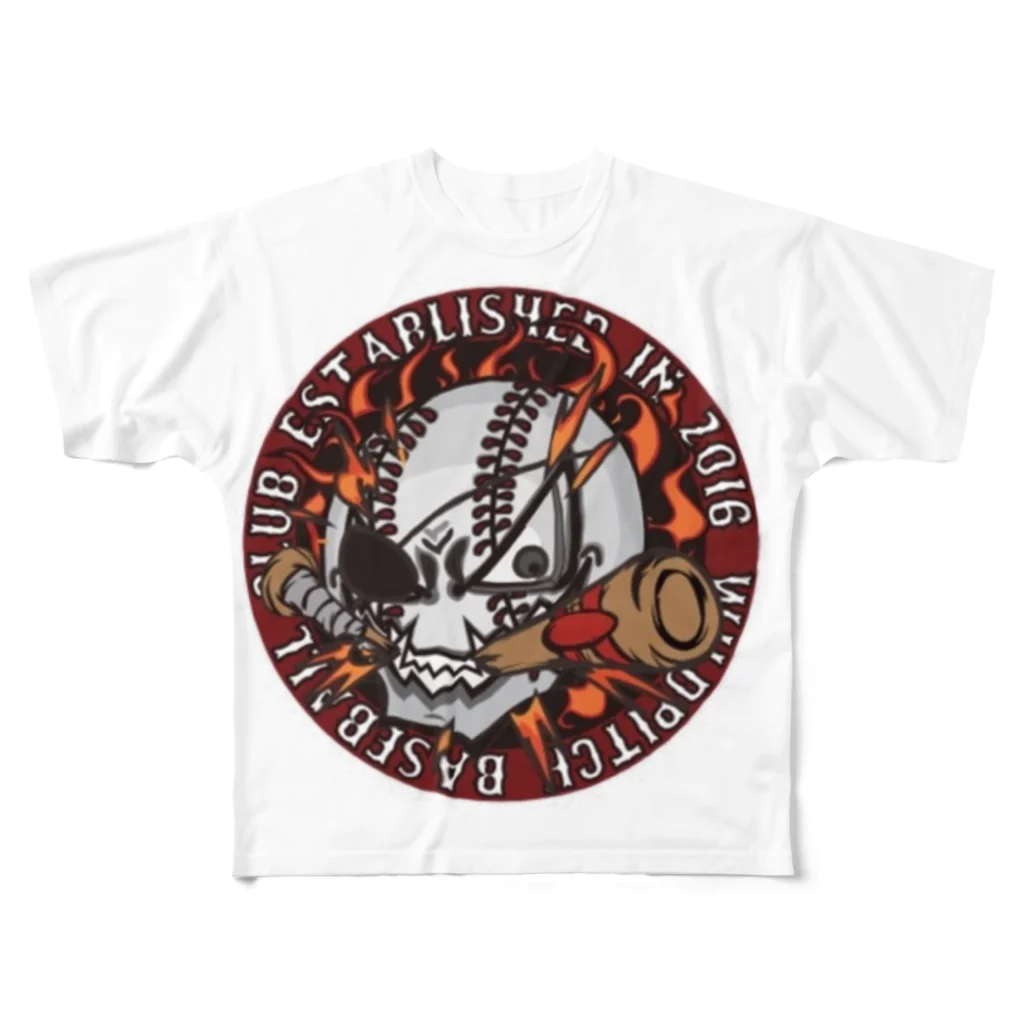 WILDPITCH BASEBALL CLUB OFFICIAL SHOPのWILDPITCH BASEBALL CLUB 公式グッズ フルグラフィックTシャツ