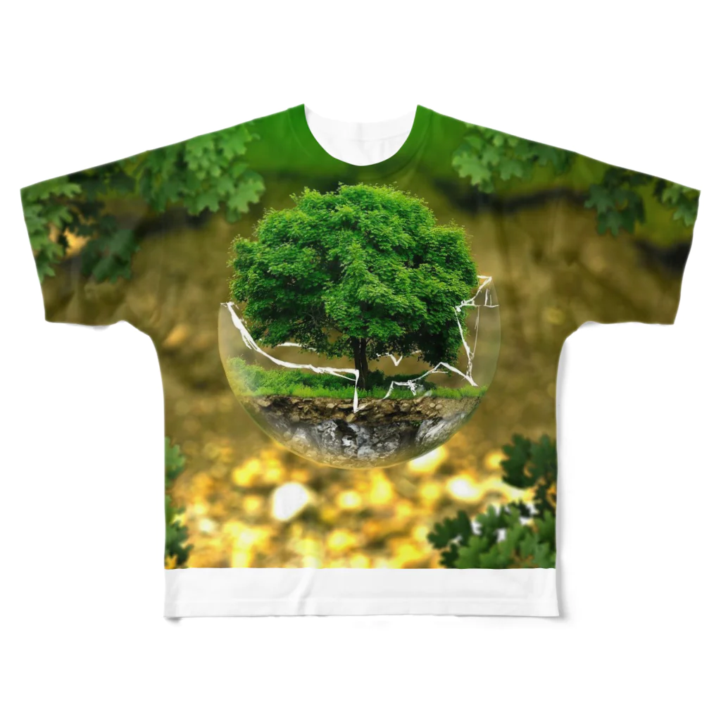 さかのProtect the environment フルグラフィックTシャツ