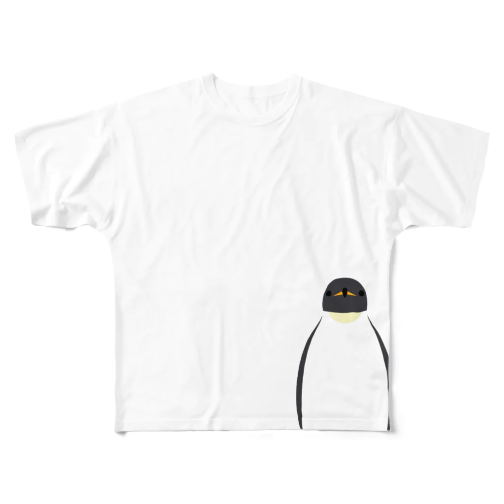 るる屋のRRT029-コウTペンギン フルグラフィックTシャツ