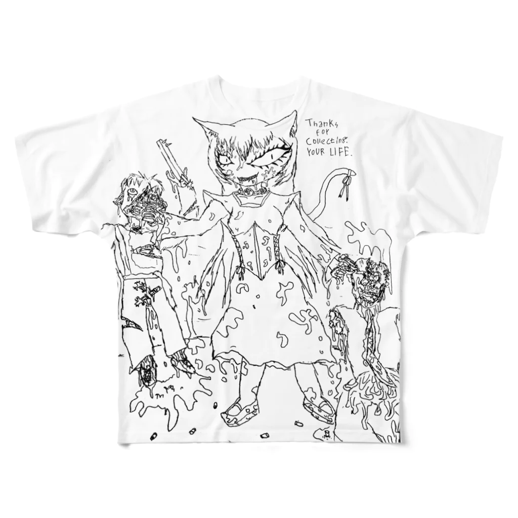 FORGOTTEN NIGHTMAREの"Payment due is Today" フルグラフィックTシャツ