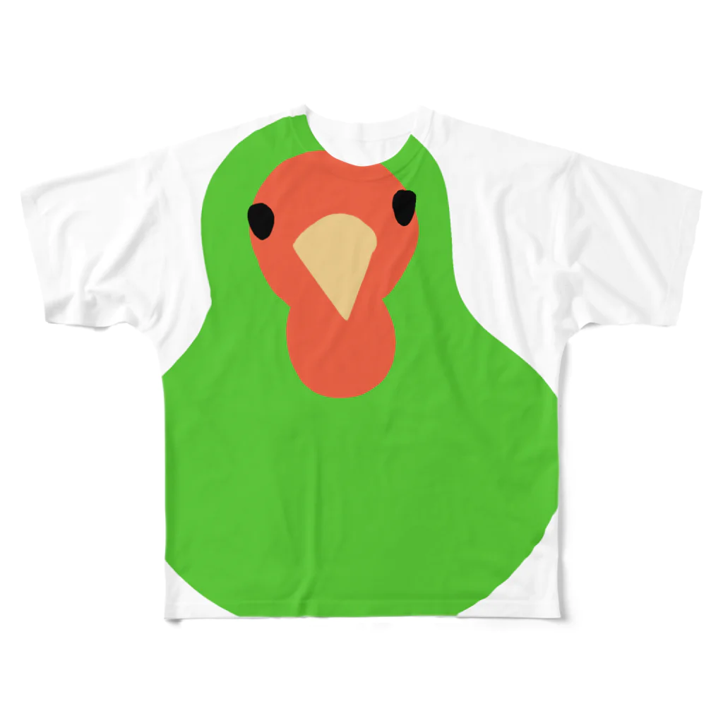 平勝秀のコザクラインコ フルグラフィックTシャツ