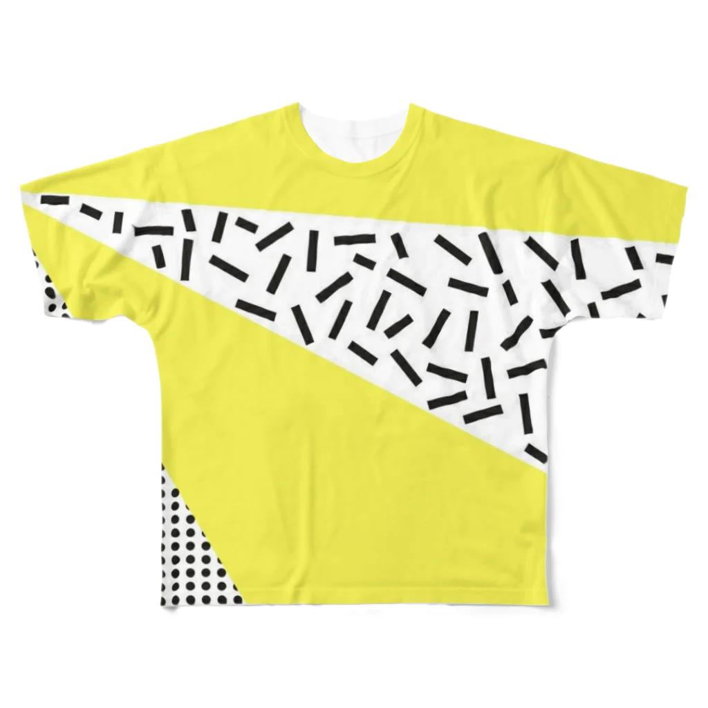 アソマサヤの黄色ときざみのり All-Over Print T-Shirt
