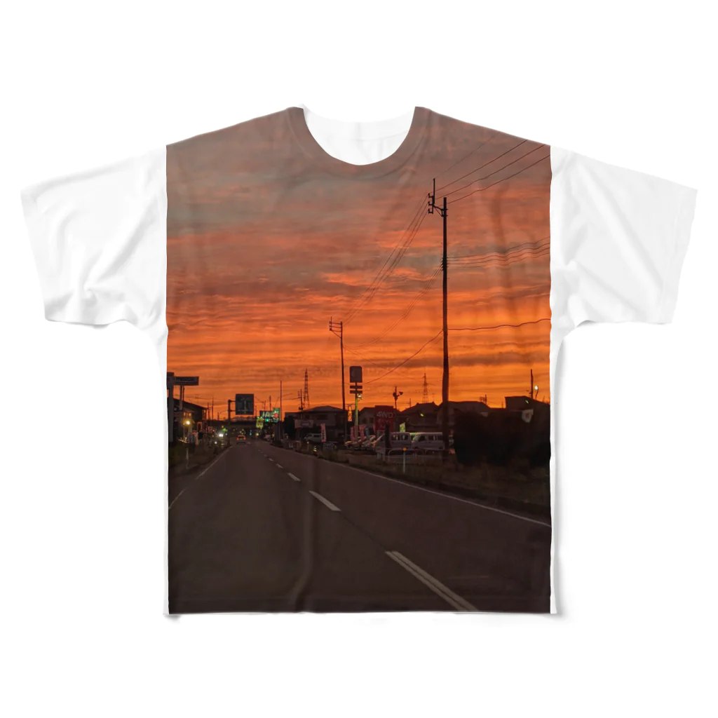 たかはしの夕陽 All-Over Print T-Shirt