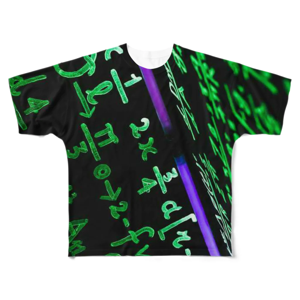 RaRaRa-Designのneon green  フルグラフィックTシャツ