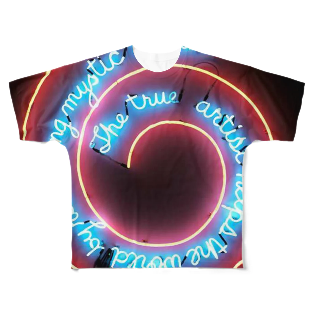 RaRaRa-Designのcircle neon フルグラフィックTシャツ