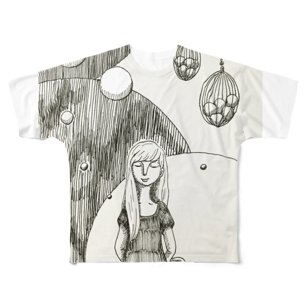 aya aceの水玉模様 All-Over Print T-Shirt