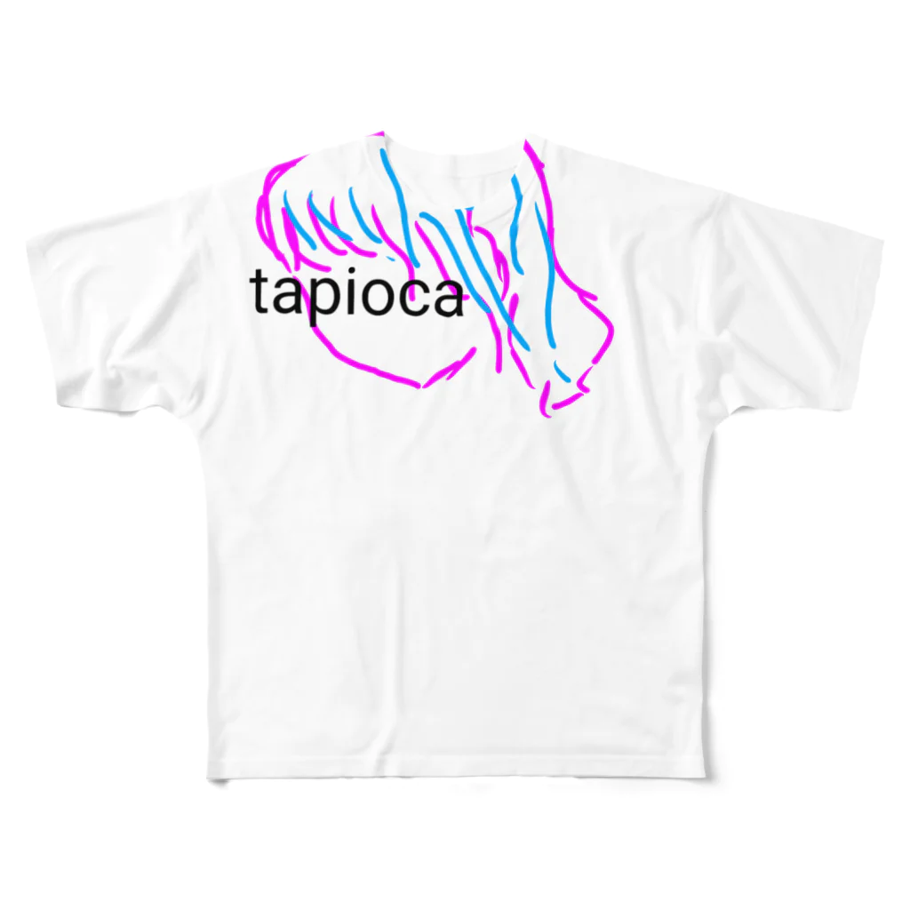 バビメロのタピオカ好きすぎ！ フルグラフィックTシャツ