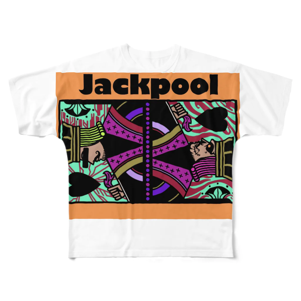 Jackpool のJackpoolトランプ柄 フルグラフィックTシャツ