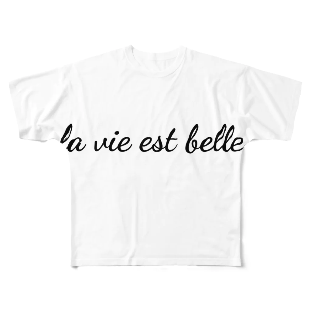 トップモデルショップのLa Vie Est Belle / Life is Beautiful フルグラフィックTシャツ