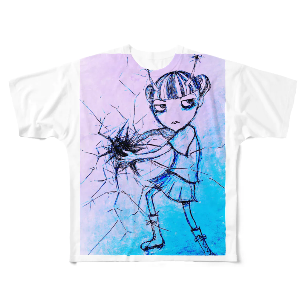 Shop CheshmehのElectrified T All-Over Print T-Shirt