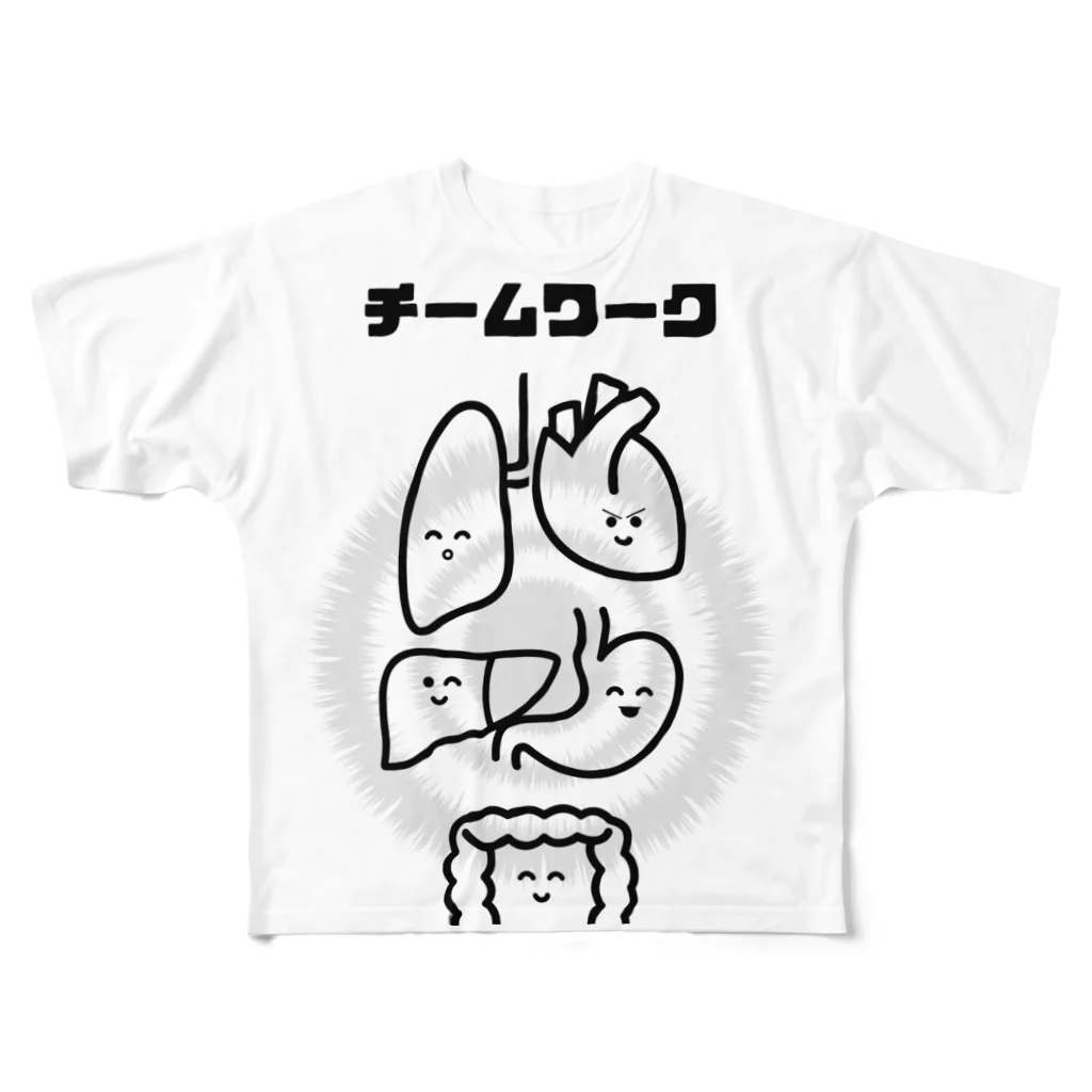 ANOTHER GLASSのチームワーク All-Over Print T-Shirt