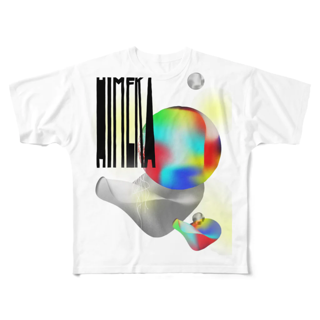 HIMEKA ShopのHIMEKAロゴ All-Over Print T-Shirt