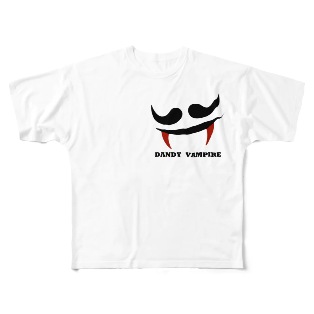 アトリエヱキパのDANDY　VAMPIRE フルグラフィックTシャツ