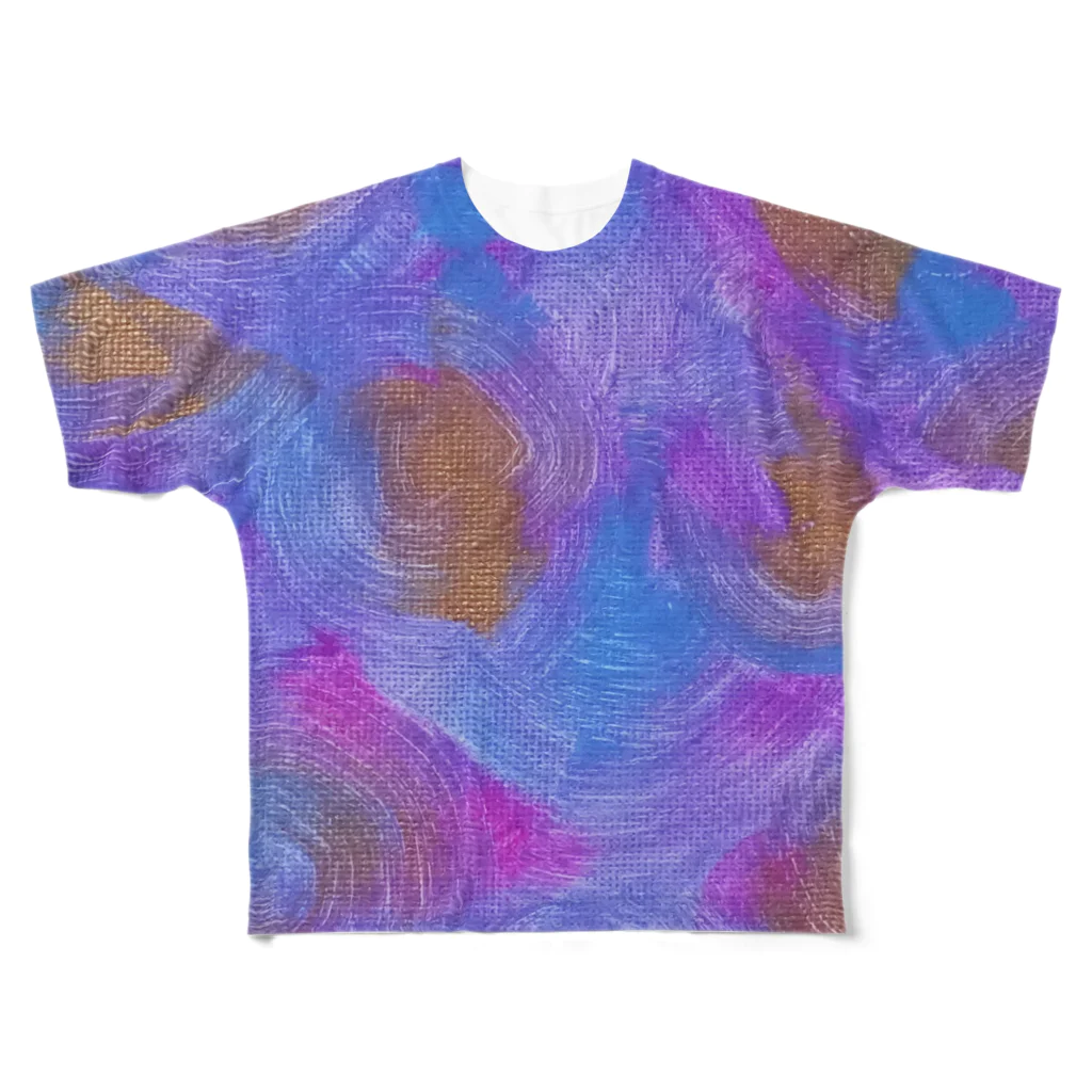 siesta.のUZU. コットンキャンディー All-Over Print T-Shirt