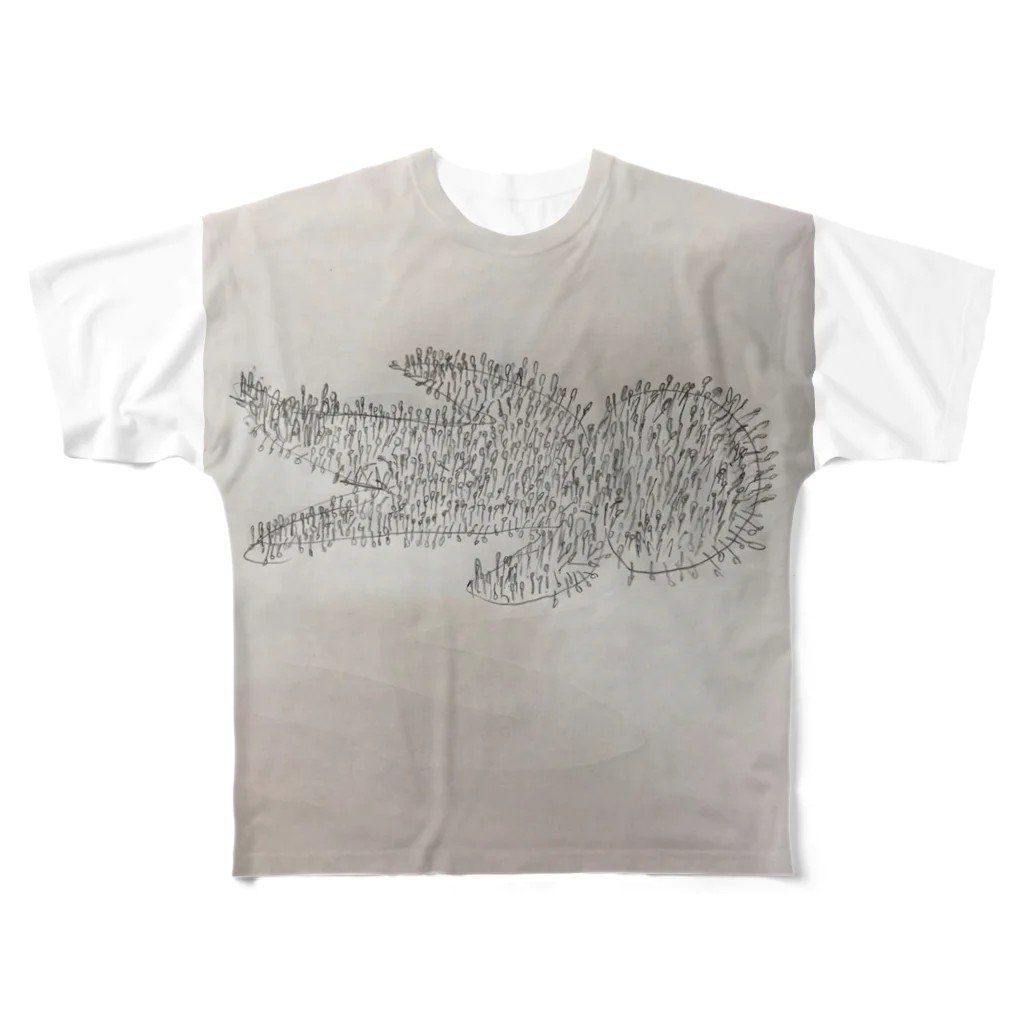 memboの綿棒刺突図 All-Over Print T-Shirt