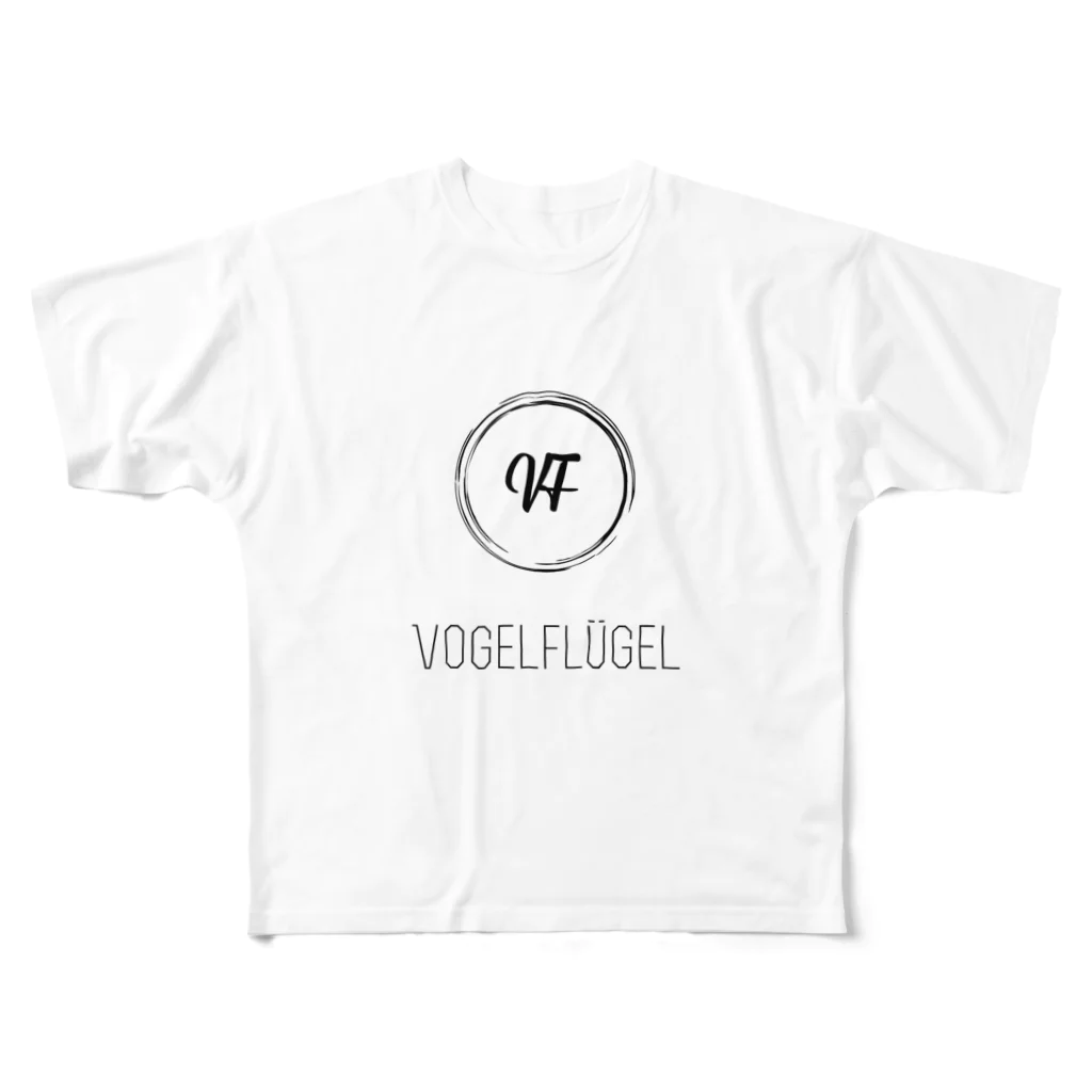 VOGELFLUGELのVOGELFLÜGEL フルグラフィックTシャツ