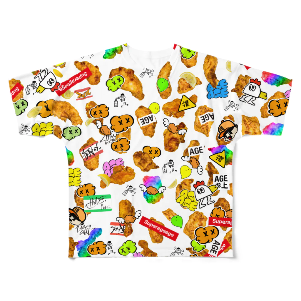 アゲアゲ↑↑ボーイfromアゲアゲカメラのHARAJUKU AGEKAWAII All-Over Print T-Shirt