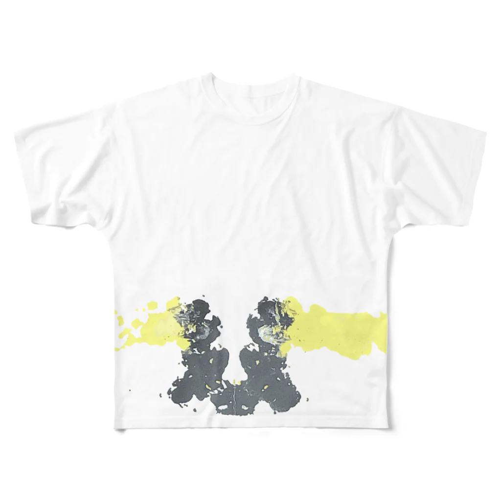 空に花もようの玉子のお寿司 フルグラフィックTシャツ