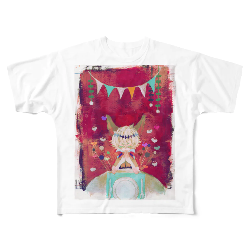 NOISY_TOYのいただきます All-Over Print T-Shirt