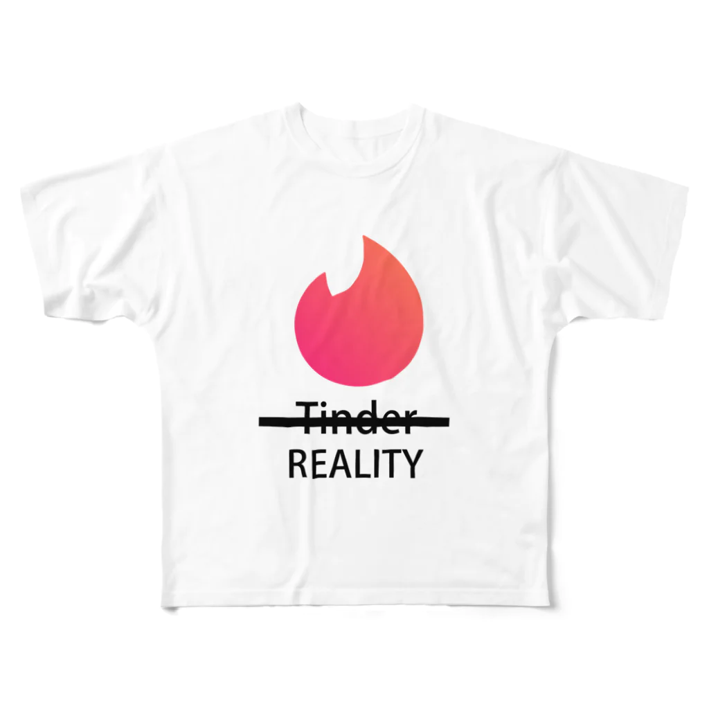 ごーき@realityのREALITinder ! フルグラフィックTシャツ