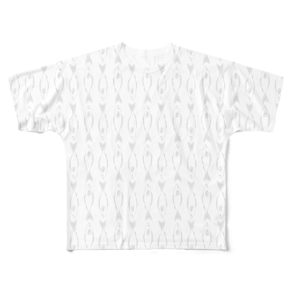 老いるサーディンの魚∞匹 All-Over Print T-Shirt