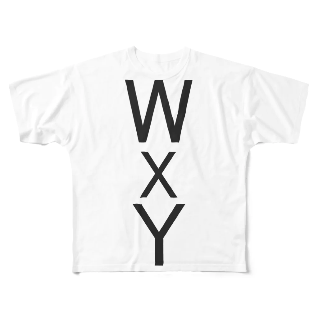 錯乱ボーイのWXY フルグラフィックTシャツ