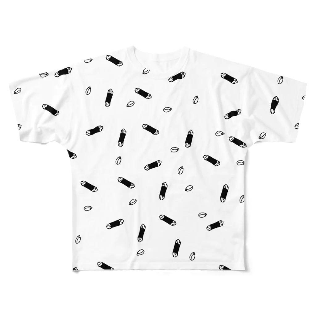 素朴堂の海苔ピー All-Over Print T-Shirt