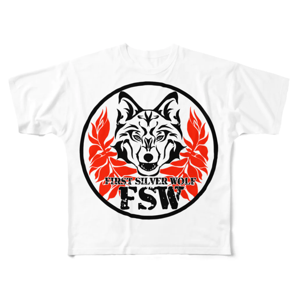 グレサラ・ショップのFSW(赤黒) All-Over Print T-Shirt