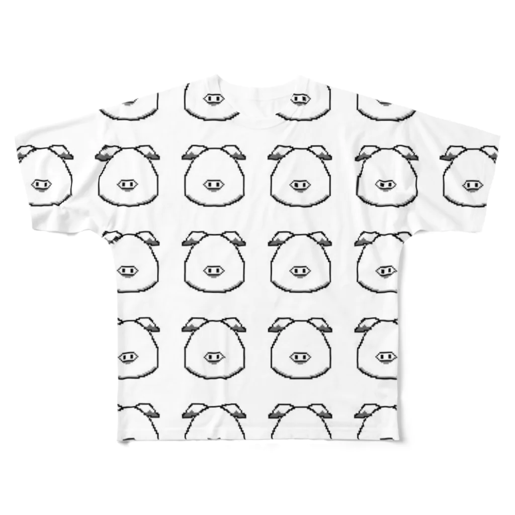 Croquetteのwhitepig All-Over Print T-Shirt