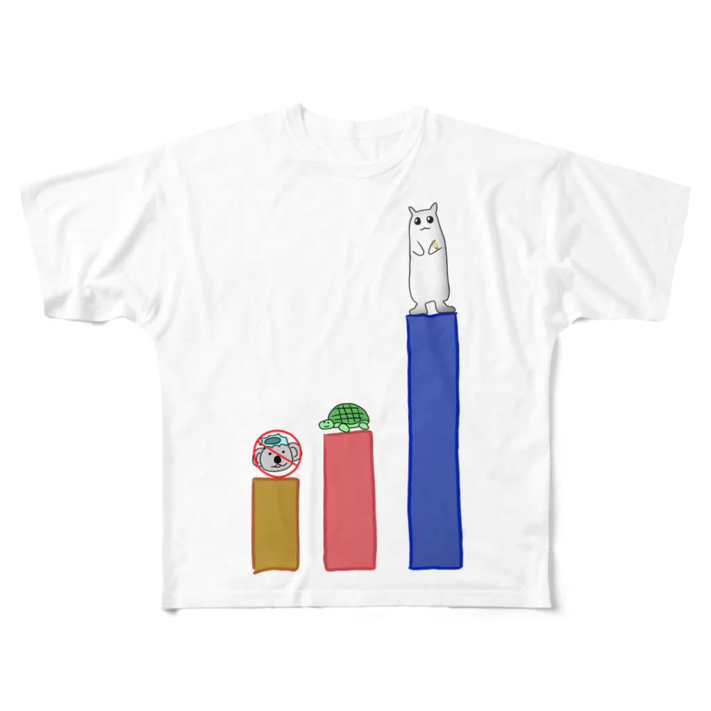 グリーン・ザ・ジャンゴウの営業成績1位のオコジョ All-Over Print T-Shirt