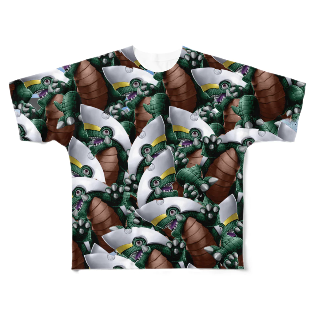 みかんかっぱアパレルⅡのカレー大怪獣カレゴン All-Over Print T-Shirt