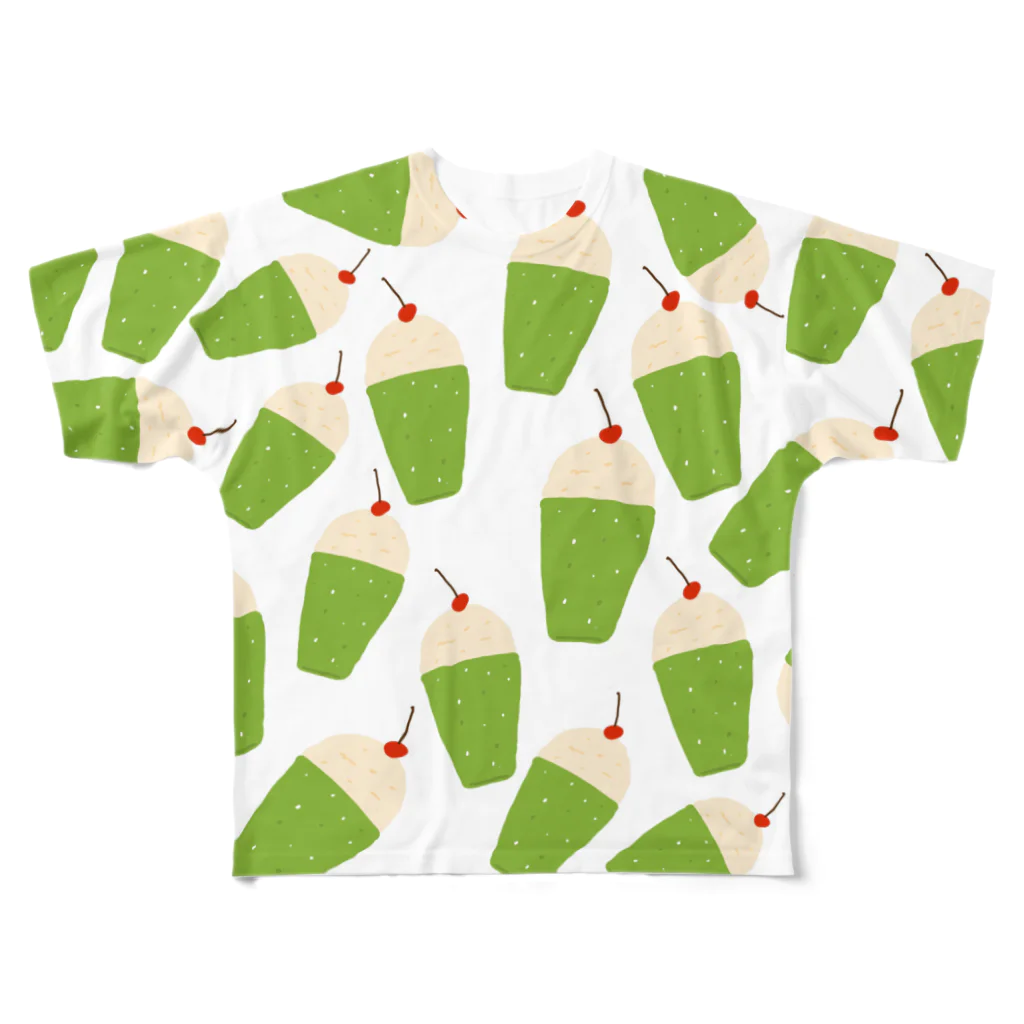 ▷            chiroruのmelon soda フルグラフィックTシャツ