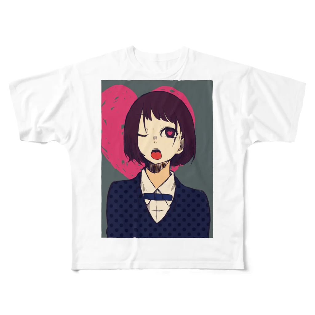 えむにしのハ→トビート All-Over Print T-Shirt