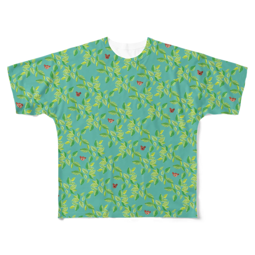 イラストレーター おおでゆかこのmint & bears All-Over Print T-Shirt