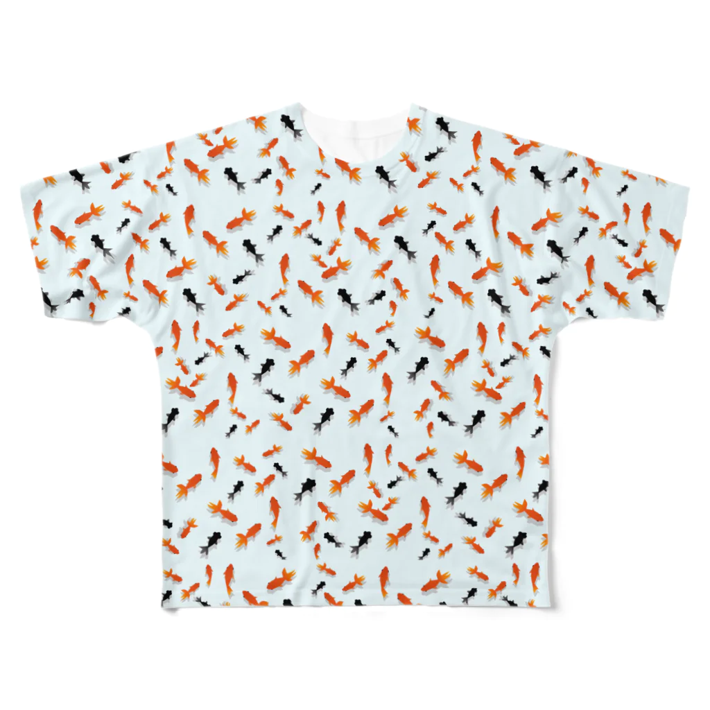 rioka24ki10の金魚 フルグラフィックTシャツ
