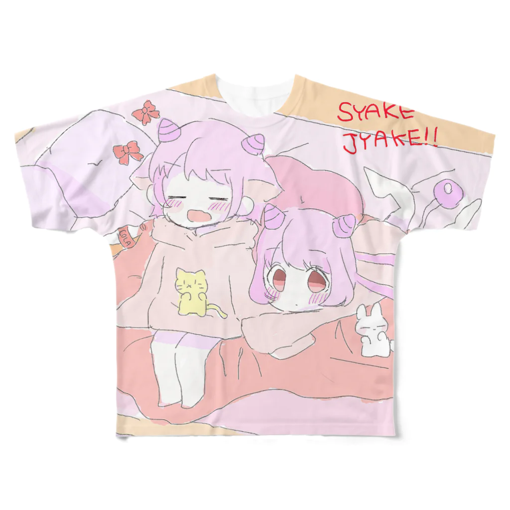 ふうのSYAKEJYAKE フルグラフィックTシャツ