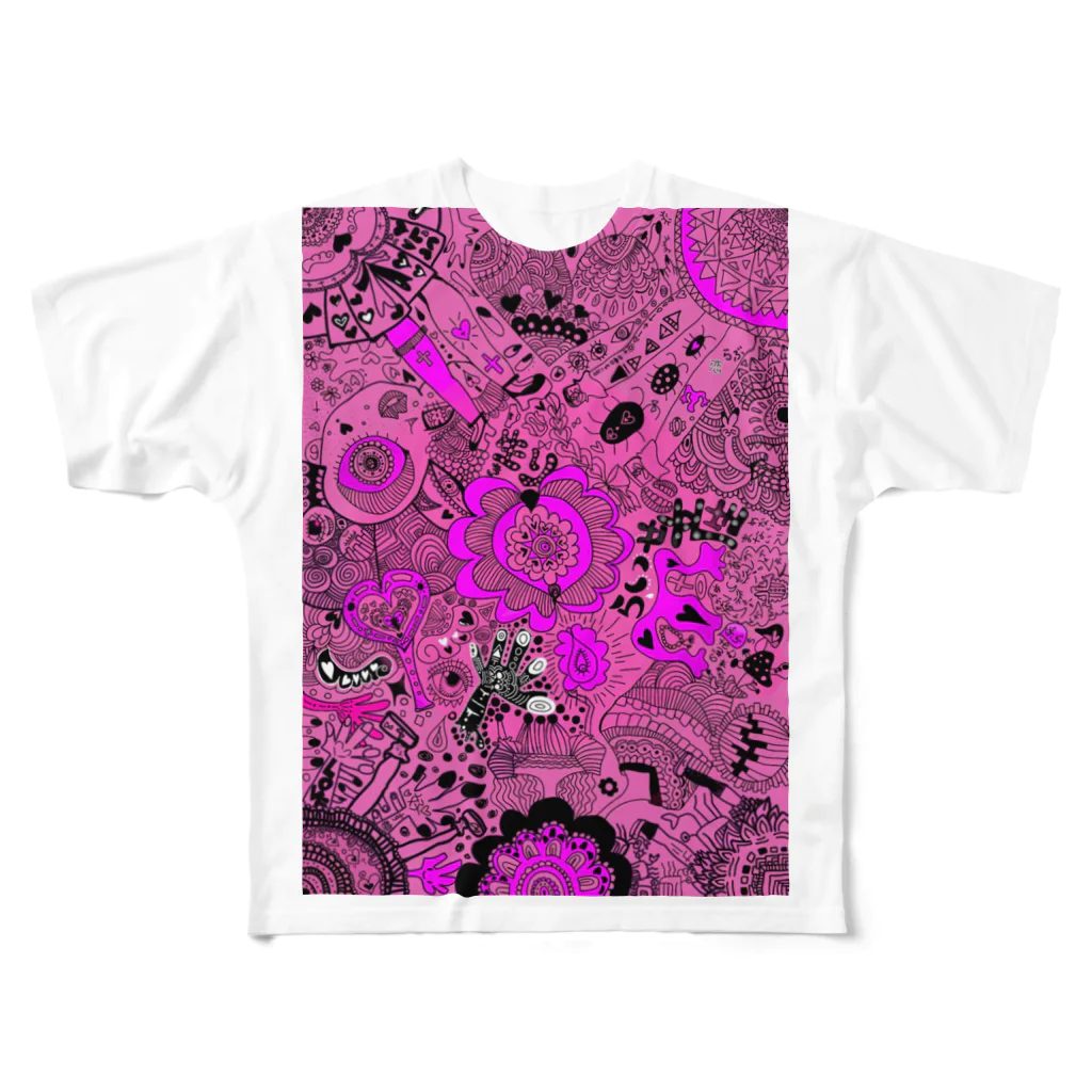 海月。のらいせ All-Over Print T-Shirt