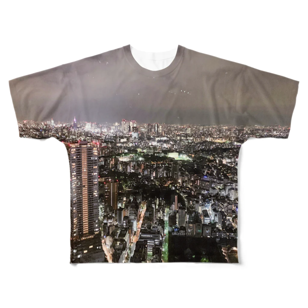 chris4403のSUZURIの Night view フルグラフィックTシャツ