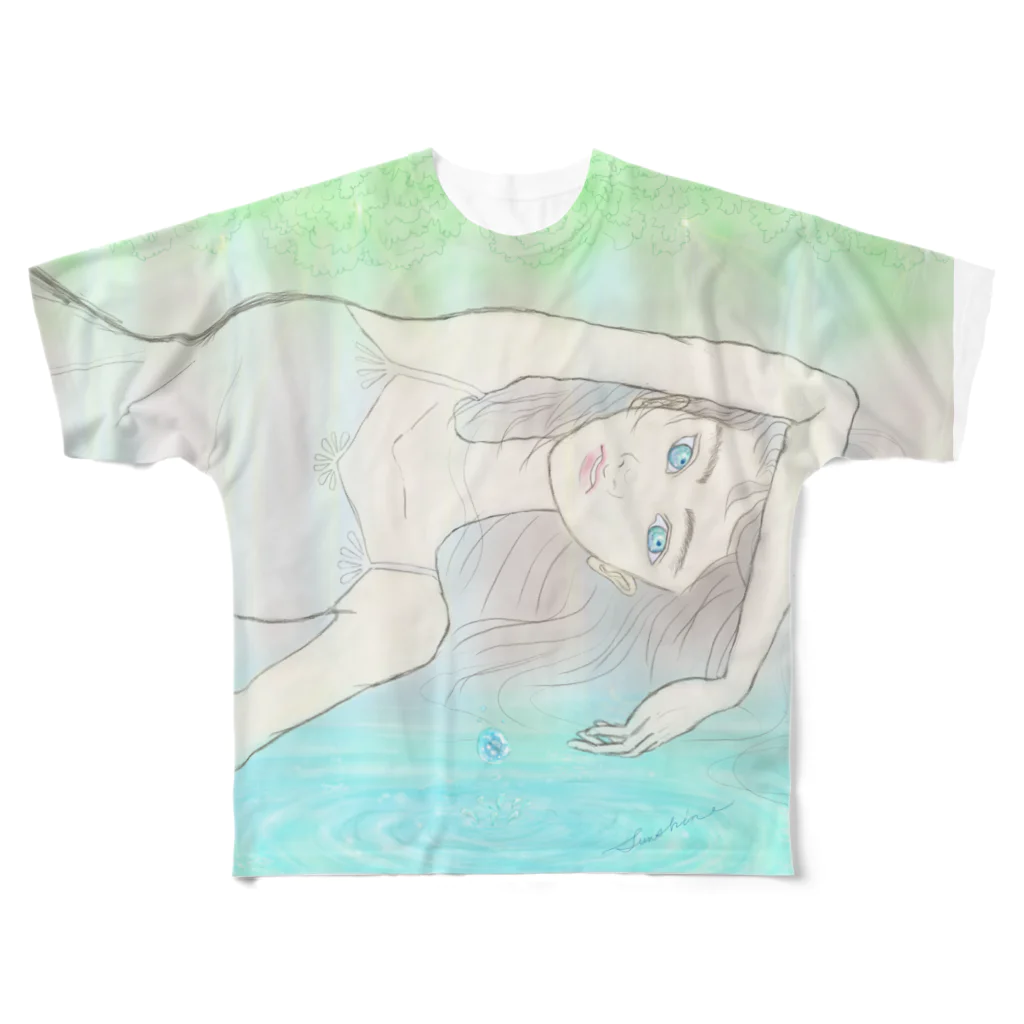 Sunshine_*のwater All-Over Print T-Shirt