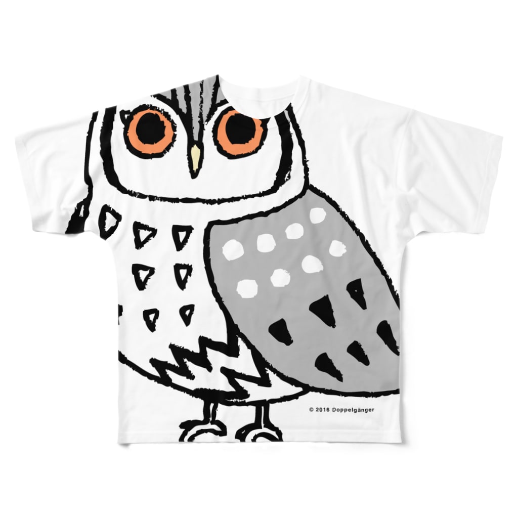 ROCK 'N' ROLL TIGER　ロックンロール タイガーのアフリカ オオコノハズク All-Over Print T-Shirt