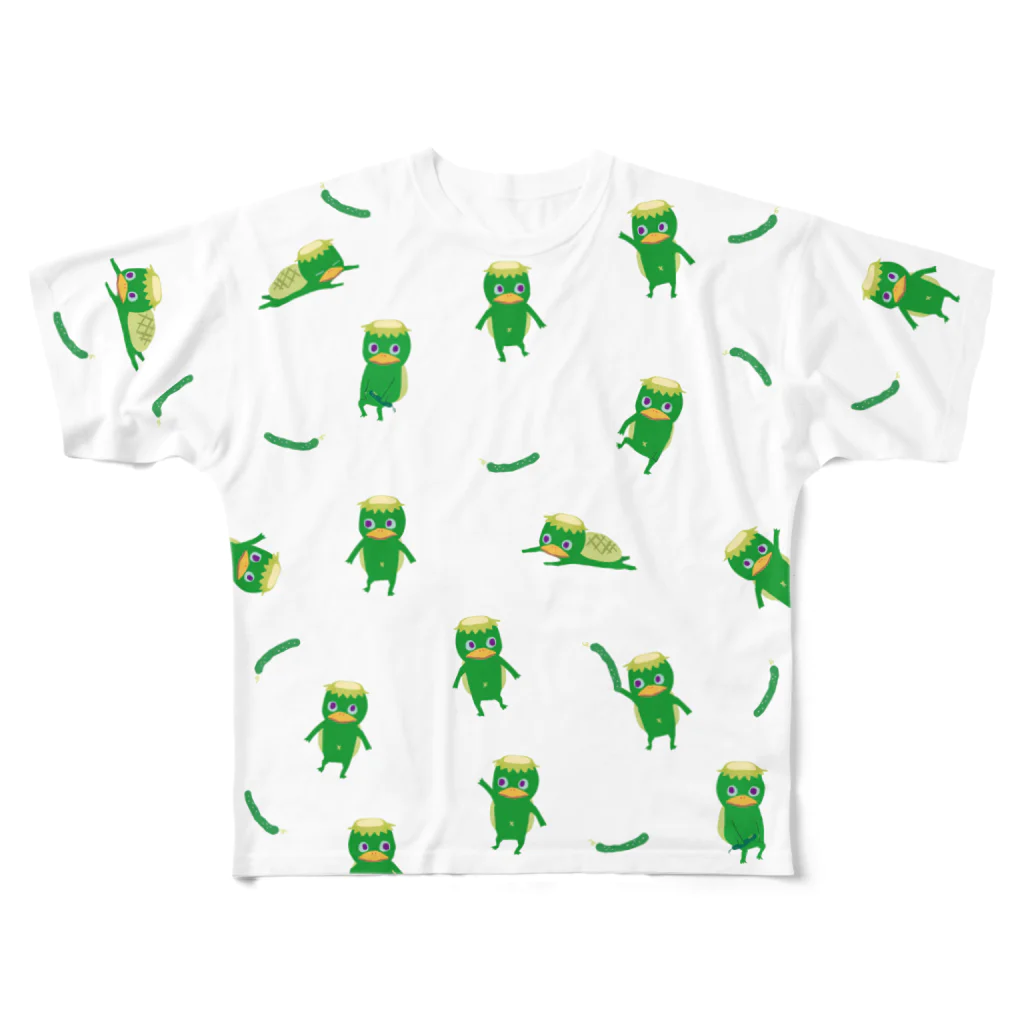 おばけTシャツ<河童だらけ> / おばけ商店 ( fujinami_uzura おばけTシャツ<河童だらけ> / おばけ商店 ( fujinami_uzura