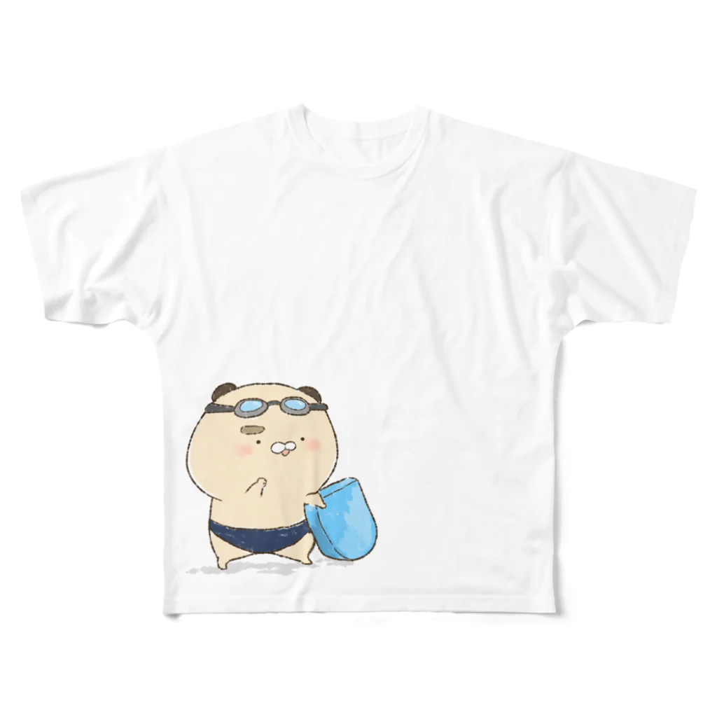 はむ汰の落書き Official Storeのゆずひこ　ビーチボーイ All-Over Print T-Shirt