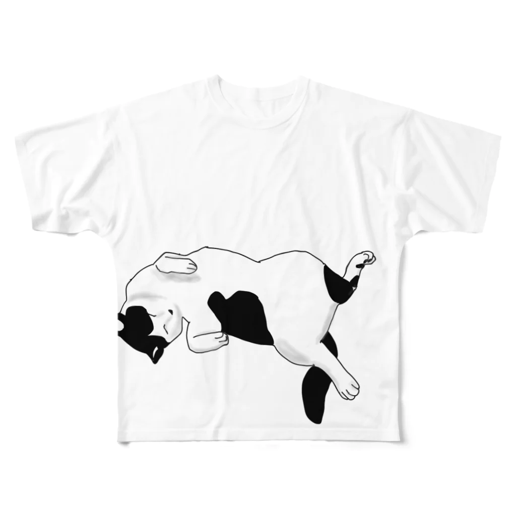 ゆるいイラストのおみせ。のねこ All-Over Print T-Shirt