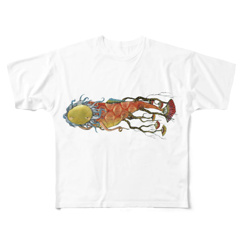 スーパーファンタジー絵描き　松野和貴の根魚 All-Over Print T-Shirt