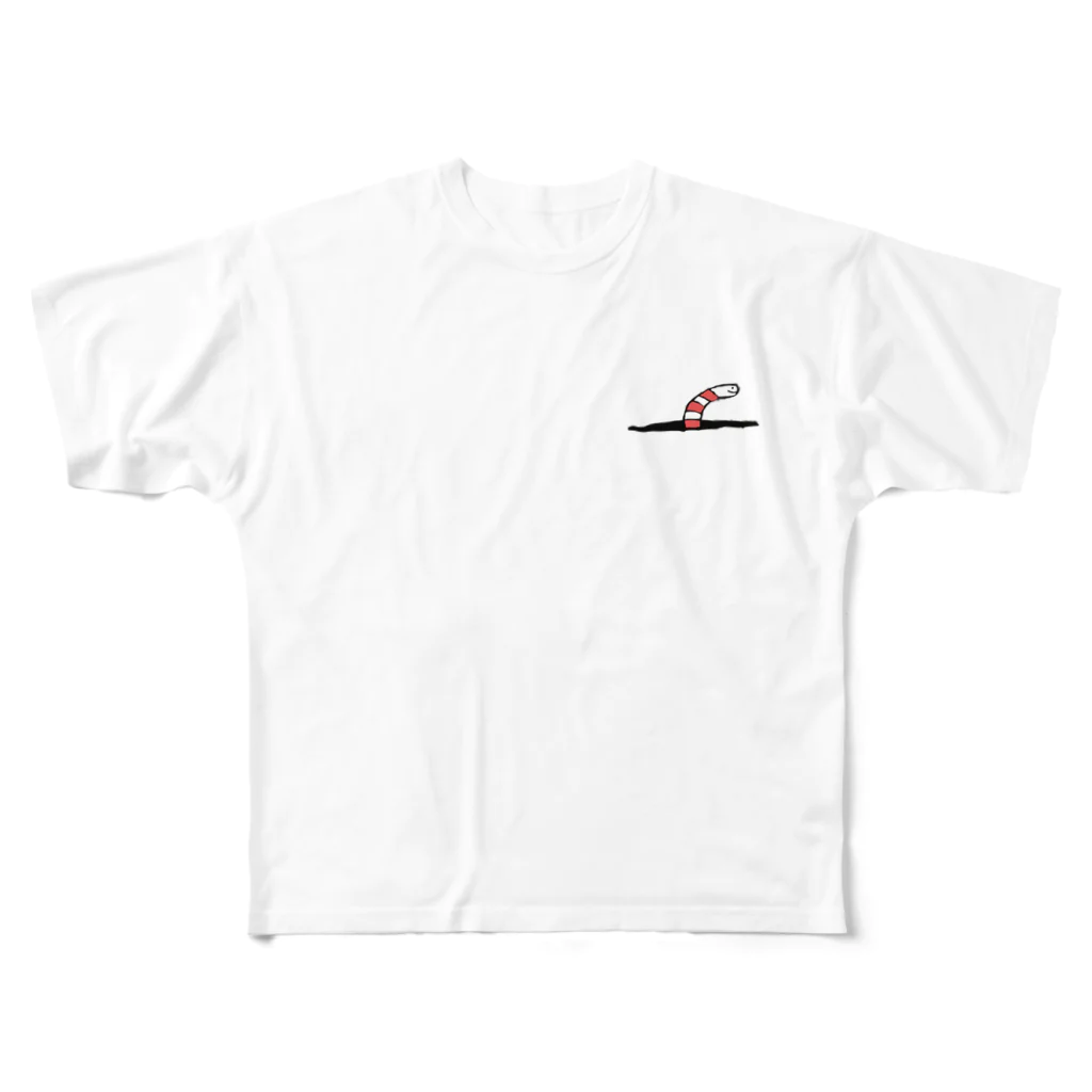 sky豆皿工房のチンアナゴくん All-Over Print T-Shirt