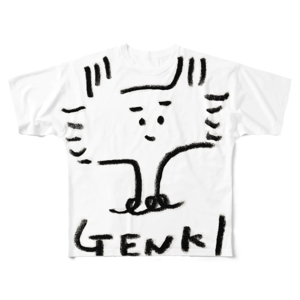 SUTEKISHOPのGENKI All-Over Print T-Shirt