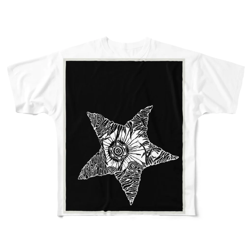 百鬼夜行のヒトデシリーズ All-Over Print T-Shirt