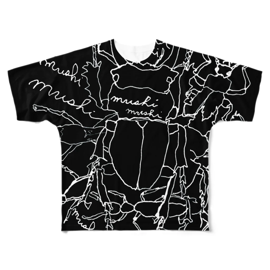 オガサワラミチのmushi•kuro All-Over Print T-Shirt