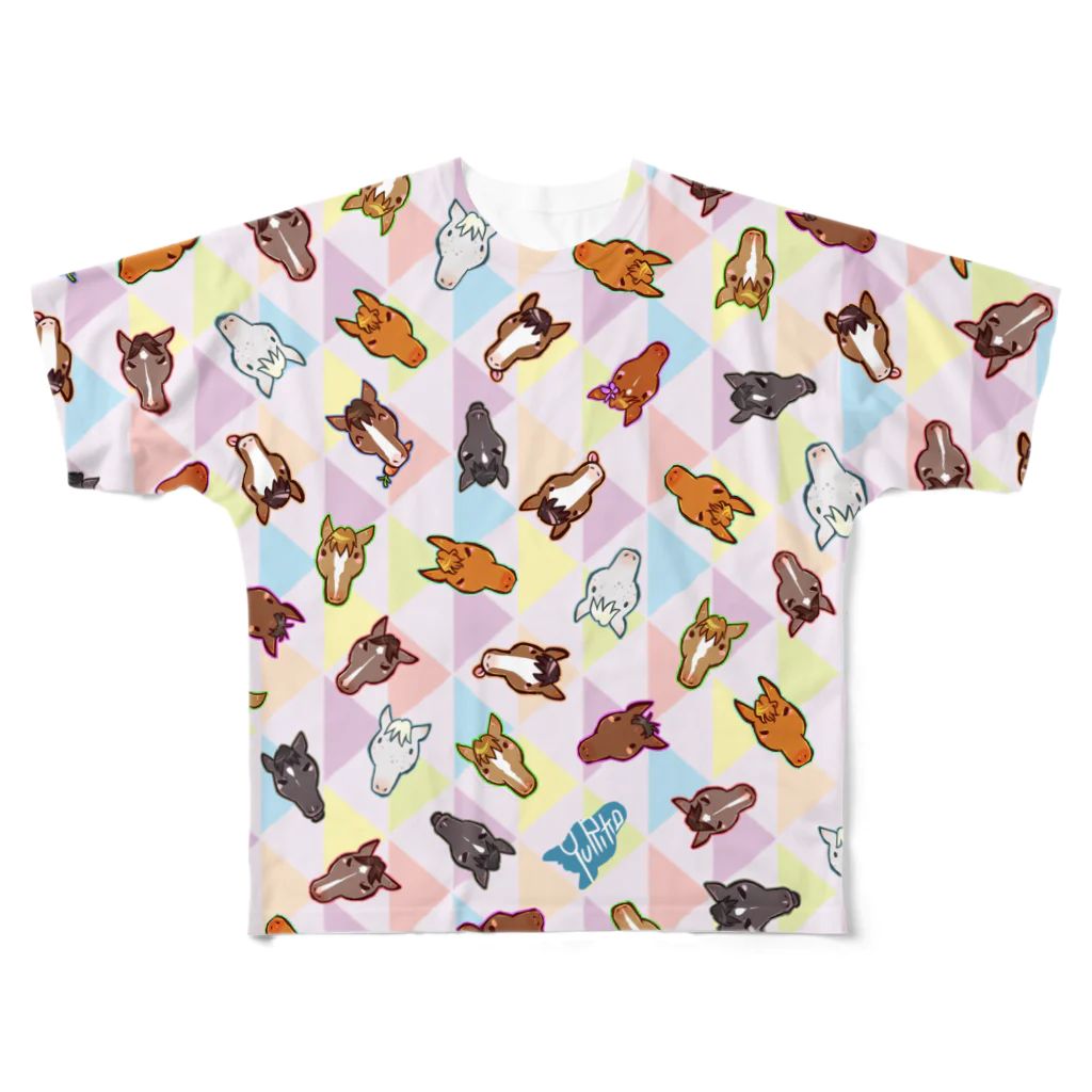 SWのうまのかおいっぱい All-Over Print T-Shirt